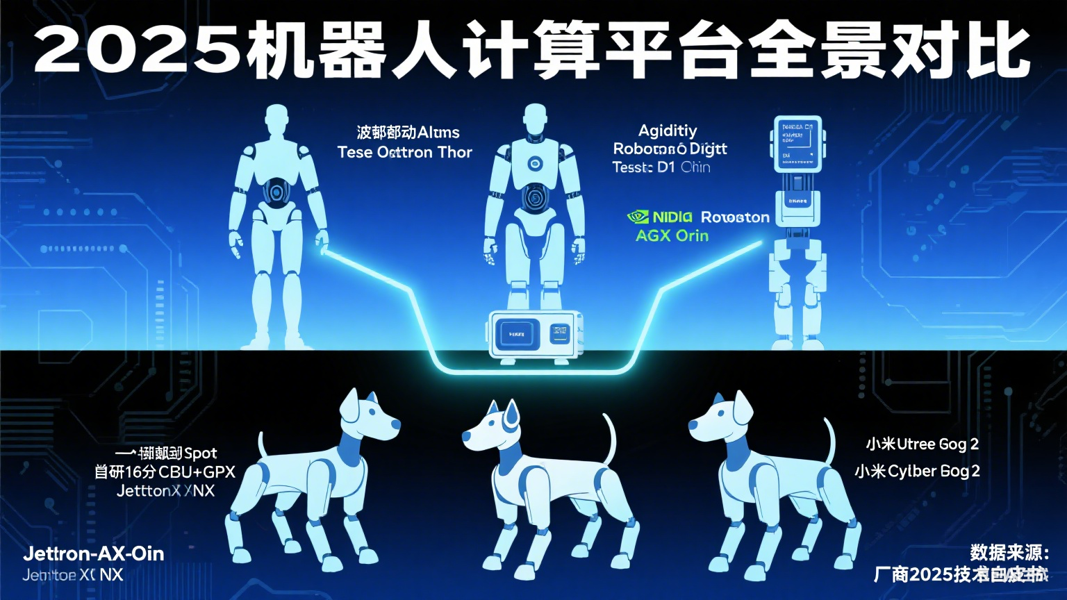 2025 年主流人形机器人与机器狗计算平台全景对比：从技术参数到实战性能